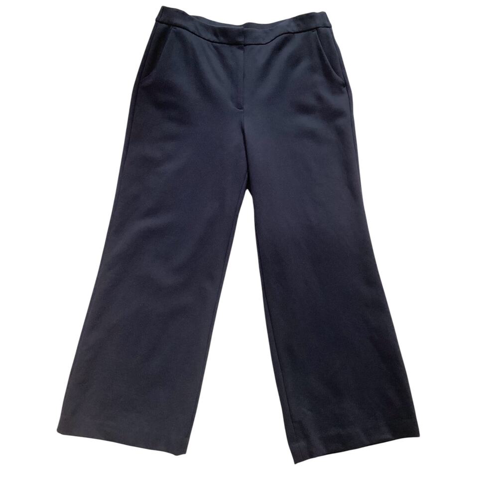 Vince Ultra-Strech Ponte Trousers Navy size 16